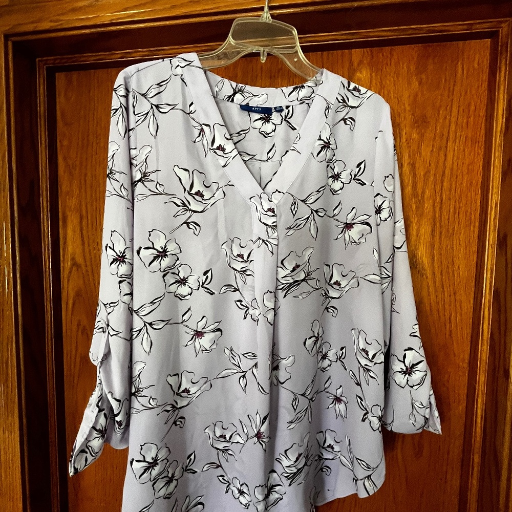 Lavender floral top